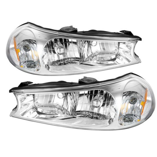 Xtune Ford Contour 98-00 Crystal Headlights Chrome HD-JH-FCON98-C
