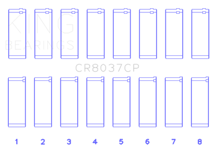King Engine Bearings 01-09 GM Duramax 6.6L A Rod (Size +.25mm) Connecting Rod Bearing Set