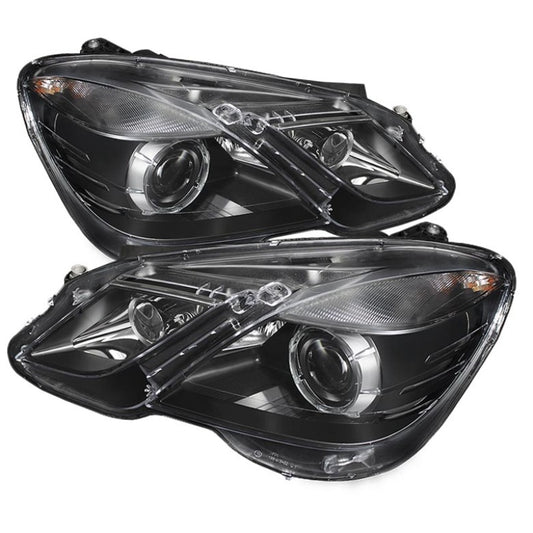 xTune Mercedes E-Class 10-12 OE Projector Headlights (w/AFS. Hid Fit) Black PRO-JH-MBW21210-AFS-BK