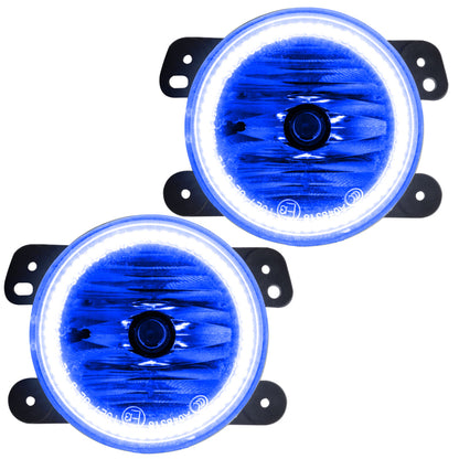 Oracle Lighting 07-09 Jeep Wrangler JK Pre-Assembled LED Halo Fog Lights -Blue