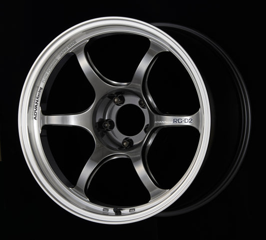 Advan RG-D2 15x6 +45 4x100 Machining and Racing Hyper Black Wheel