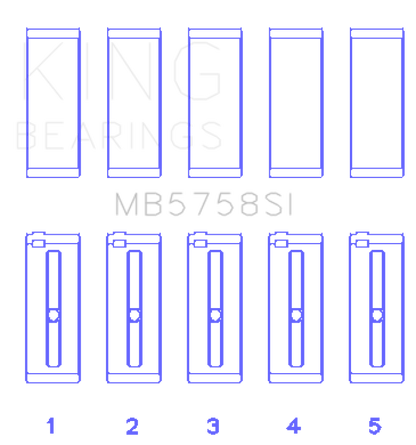 King Engine Bearings 2007 Mini Cooper N14B16 Main Bearing Set - Size +.3mm
