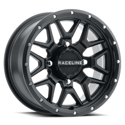 Raceline A94B Krank 14x7in / 4x156 BP / 38mm Offset / 132.5mm Bore - Satin Black Wheel