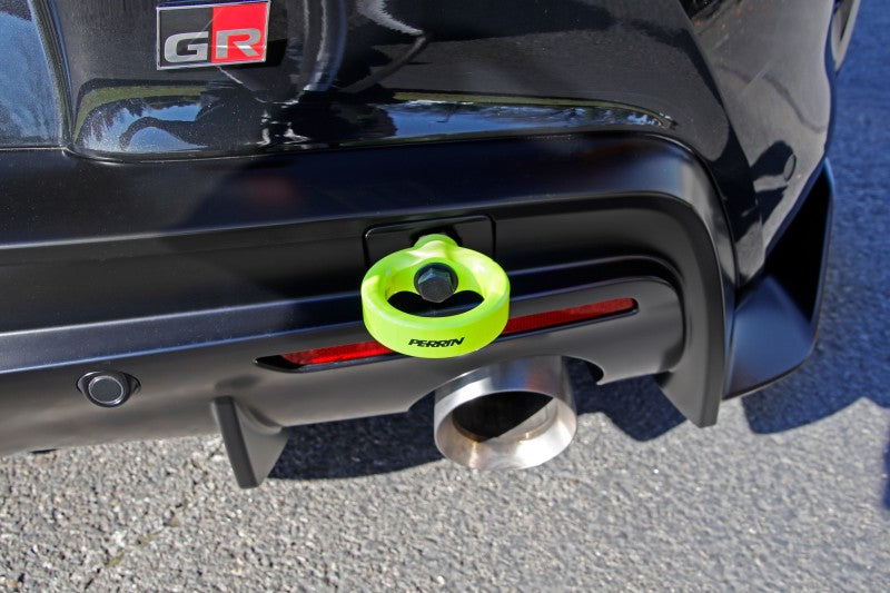 PERRIN 20-25 Toyota Supra Tow Hook Kit (Rear) - Neon Yellow