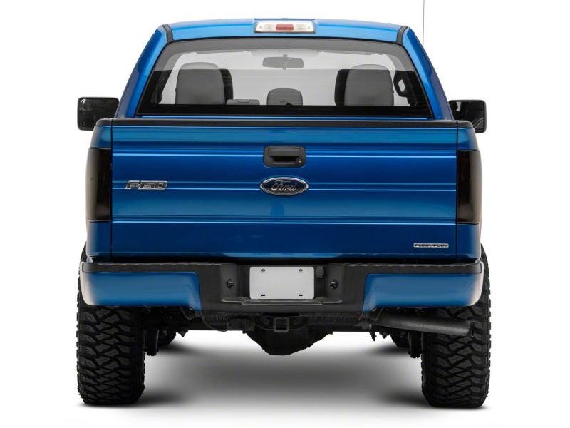 Raxiom 09-14 Ford F-150 Styleside Axial Series LED Tail Lights w/ Halo- Black Housing (Smoked Lens)