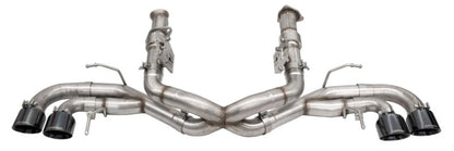 Corsa 2020-25 Corvette C8 3in Xtreme Cat-Back Exhaust 4.5in Black Quad Tips - Deletes stock AFMValve