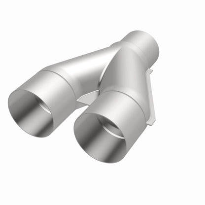 MagnaFlow Universal Trans Y-Pipe All SS 4inch (Dual) 3.5inch (Single) x 13inch (Overall)