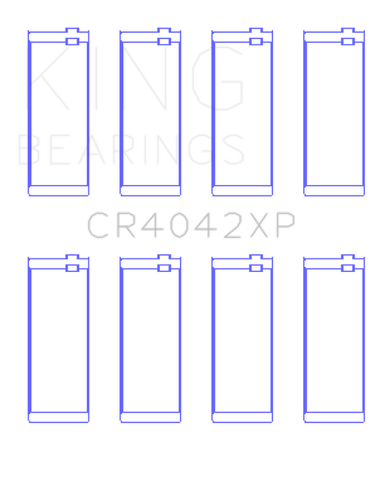 King BMW M40/M42/M43/M44 1.6L/1.8L/1.9L Connecting Rod Bearings (Set of 4) - Size +.026mm