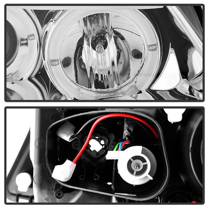 Spyder BMW E90 3-Series 06-08 Projector LED Halo Amber Reflector Rplc Bulb Chrm PRO-YD-BMWE9005-AM-C