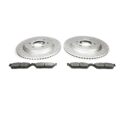 Alcon 19-20 Raptor/ 18-20 F-150 Pad & Rotor Kit (Use with Stock Calipers) w/ Elect Park Brake - Rear