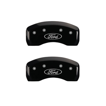 MGP 4 Caliper Covers Engraved Front & Rear MGP Red finish silver ch