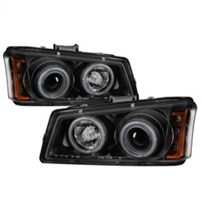 Spyder Chevy Silverado 1500 03-06 Projector Headlights CCFL Halo LED Blk High H1 PRO-YD-CS03-CCFL-BK