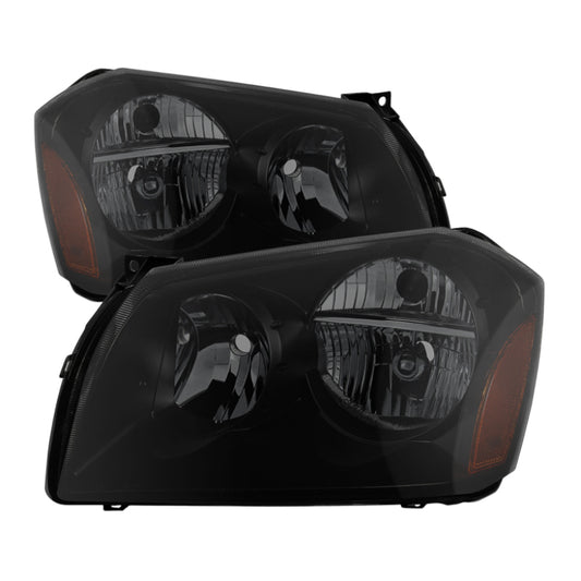 xTune Dodge Magnum 05-07 Crystal Headlights Black Smoked HD-JH-DMAG05-AM-BSM