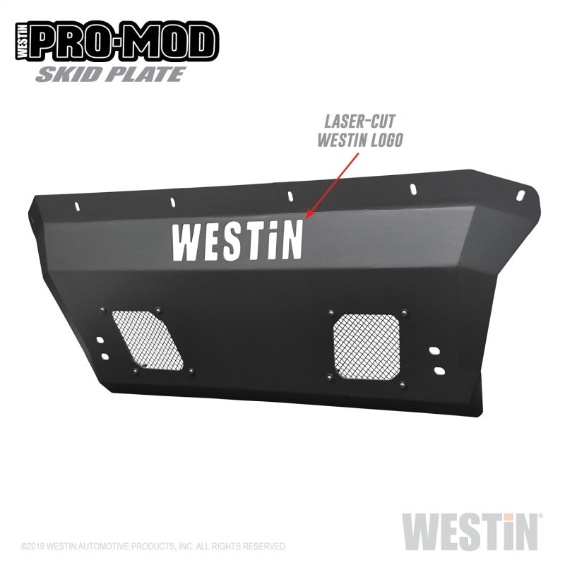 Westin 16-21 Toyota Tacoma Pro-Mod Skid Plate - Textured Black