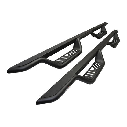 Westin 14-18 Chevrolet Silverado/GMC Sierra Crew Cab Outlaw Nerf Step Bars (Excl. Diesel) -Text. Blk
