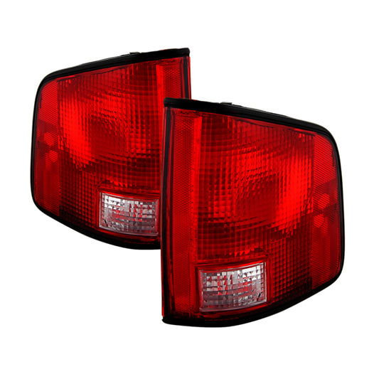 Xtune Chevy S10 94-04 w/ Black Edge OE Style Tail Lights OEM ALT-JH-CS1094-OE-RC