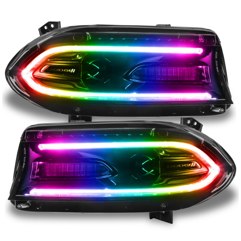 Oracle 15-21 Dodge Charger RGB+W DRL Headlight DRL  Kit - ColorSHIFT w/ BC1 Controller