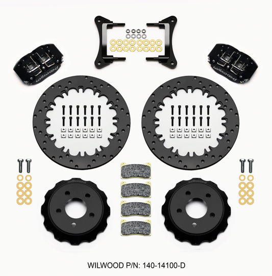 Wilwood Dynapro Radial Front Drag Kit 12.90in Drilled 15-23 Mustang