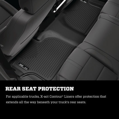 Husky Liners 2019 Ford Ranger Super-Cab X-Act Contour Black Floor Liner (2nd Seat)