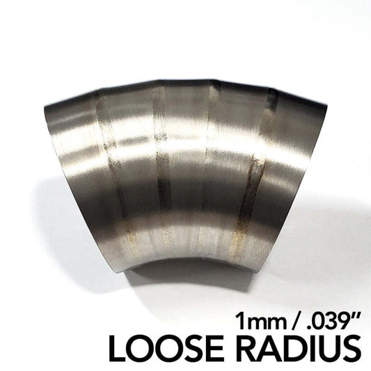 Ticon Industries 4in Dia 1.37D Loose Radius 90Deg Bend 1mm/.039in Pre Welded Titanium Pie Cut - 10pk