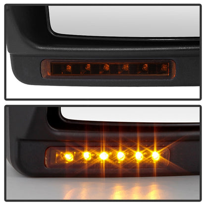 xTune Ford F150 07-14 Power Heated Amber LED Signal Telescoping Mirror Left MIR-FF15007S-PWH-AM-L