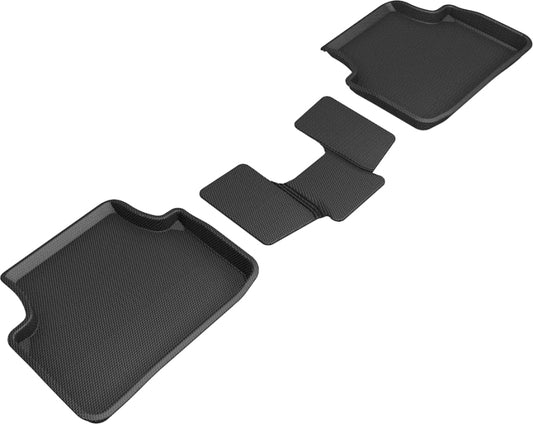 3D MAXpider 18-21 Volkswagen Tiguan Kagu 2nd Row Floormats - Black