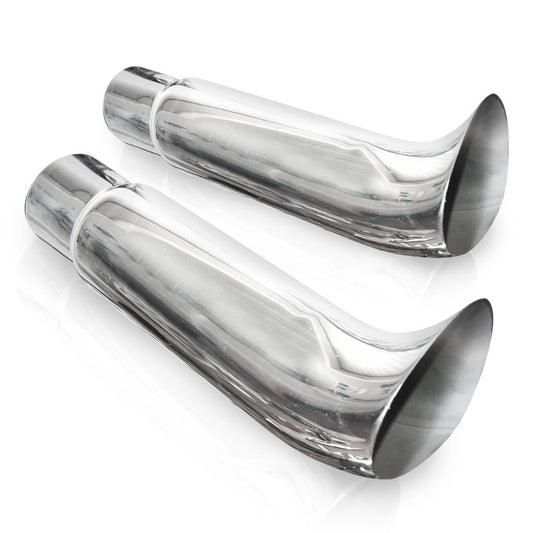 Stainless Works Elf Ear Exhaust Tips 2 1/4in Body 2 1/4in ID Inlet
