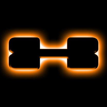 ORACLE Lighting Universal Illuminated LED Letter Badges - Matte Blk Surface Finish - X