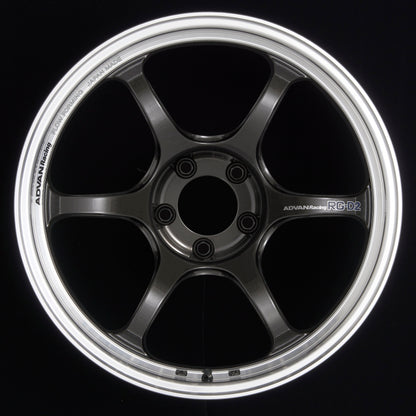 Advan RG-D2 18x9.0 +45 5x100 Machining and Black Gunmetallic Wheel