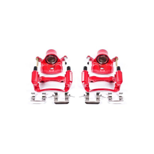 Power Stop 00-01 Infiniti I30 Front Red Calipers w/Brackets - Pair