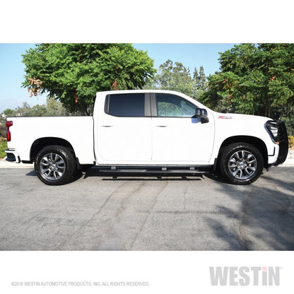 Westin 2019-2026 Chevy Silverado/Sierra 1500 Crew Cab Non LD PRO TRAXX 4 Oval Nerf Step Bars - Black