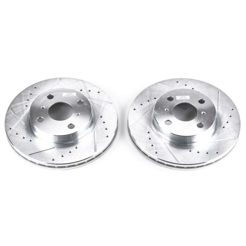 Power Stop 98-02 Chevrolet Prizm Front Evolution Drilled & Slotted Rotors - Pair