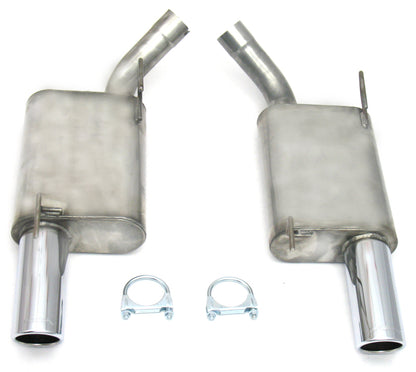 JBA 07-10 Ford Mustang GT/GT500 4.6L/5.4L 409SS Dual 3.5in Rear Exit Axle Back Exhaust