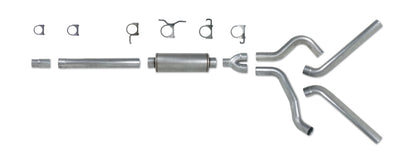 Diamond Eye KIT 4in Catback DUAL SS: 94-97 FORD 7.3L F250/F350 PWRSTROKE