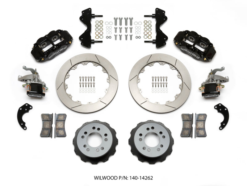 Wilwood Narrow Superlite 4R / MC4 Rear Kit 12.88 Currie Pro-Tour Unit Bearing Floater