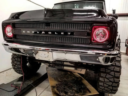 Oracle Pre-Installed Lights 7 IN. Sealed Beam - Red Halo