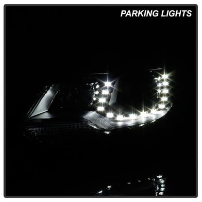 Spyder VW Tiguan 12-17 LED/DRL Projector Headlights Chrome PRO-JH-VWT12-LED-C