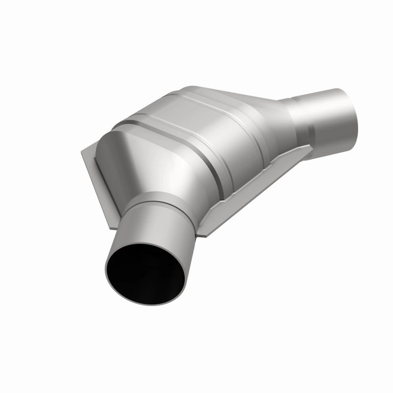 MagnaFlow Universal Catalytic Converter 2.25 inch Angled O/O PC2 Front