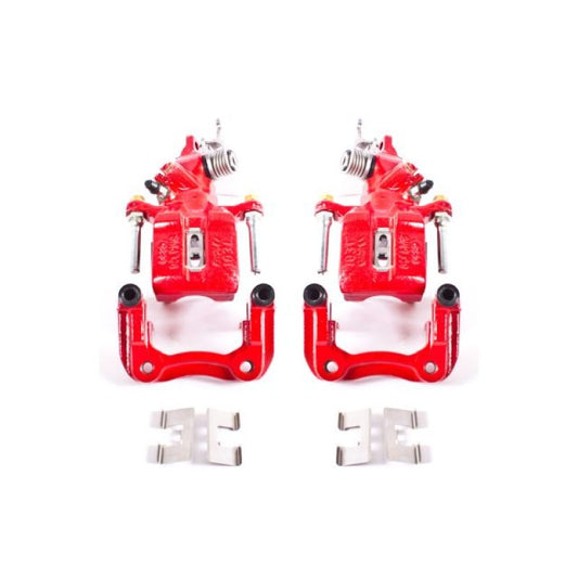 Power Stop 04-08 Acura TSX Rear Red Calipers w/Brackets - Pair