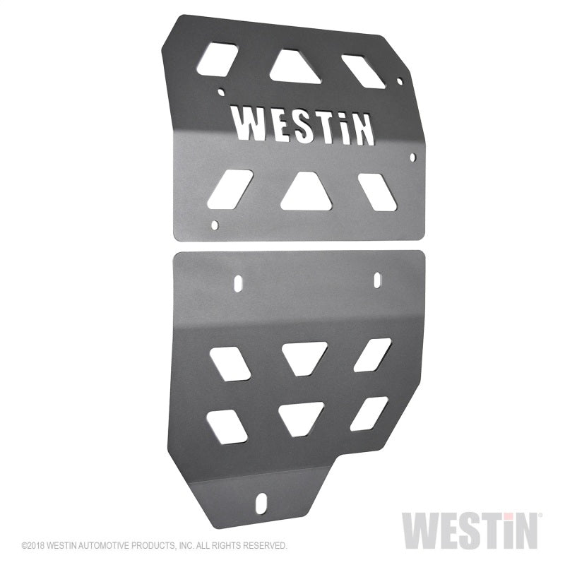 Westin 18-22 Jeep Wrangler JL Transmission Pan Skid Plate - Textured Black