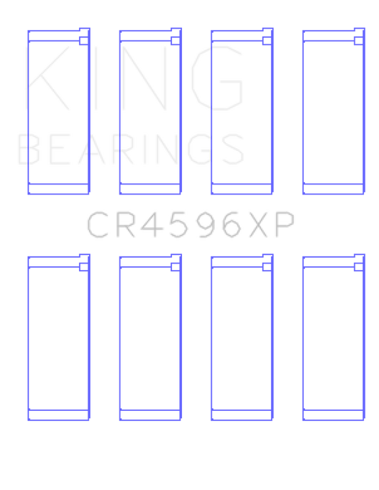 King Engine Bearings BMW S14B20/S14B23/S14B25 (Size .026) Connecting Rod Bearings (Set of 4)