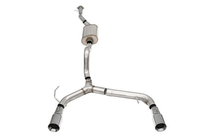 Corsa 21-25 Ford Bronco 2.3L 4-Door 2.75in Cat-Back Dual Rear Exhaust w/4in Straight-Cut Polish Tips