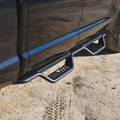 Westin 07-21 Toyota Tundra Double Cab Outlaw Nerf Step Bars - Textured Black