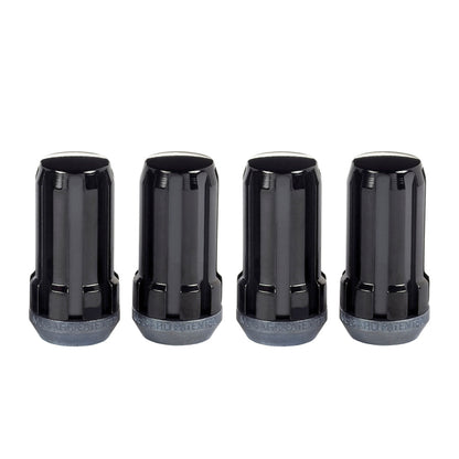 McGard SplineDrive Lug Nut (Cone Seat) 1/2-20 / 1.60in. Length (4-Pack) - Black (Req. Tool)
