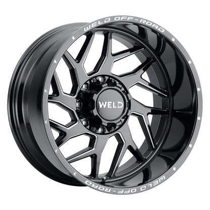 Weld Off-Road W117 22X10 Fulcrum 8X170 ET-18 BS4.75 Gloss Black MIL 125.1