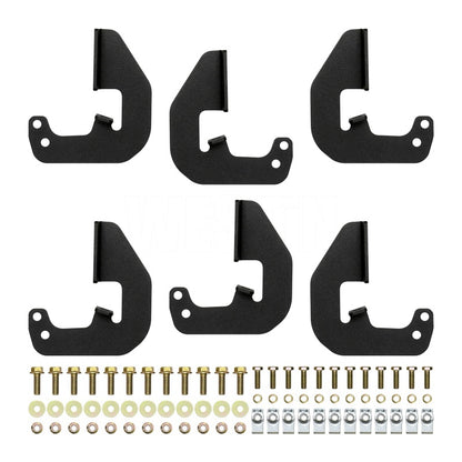 Westin 14-18 Chevrolet Silverado/GMC Sierra Crew Cab Outlaw Nerf Step Bars (Excl. Diesel) -Text. Blk