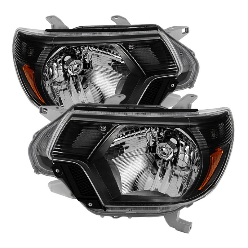 xTune Toyota Tacoma 2012-2015 OEM Style Headlights Black HD-JH-TTA12-AM-BK
