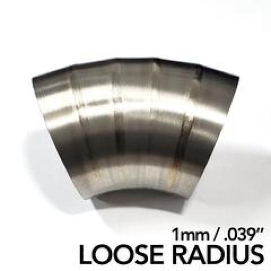 Ticon Industries 3in Welded Pie Cuts 1.6D Loose Radius 45 Deg Bend 1mm/.039in- 5pk