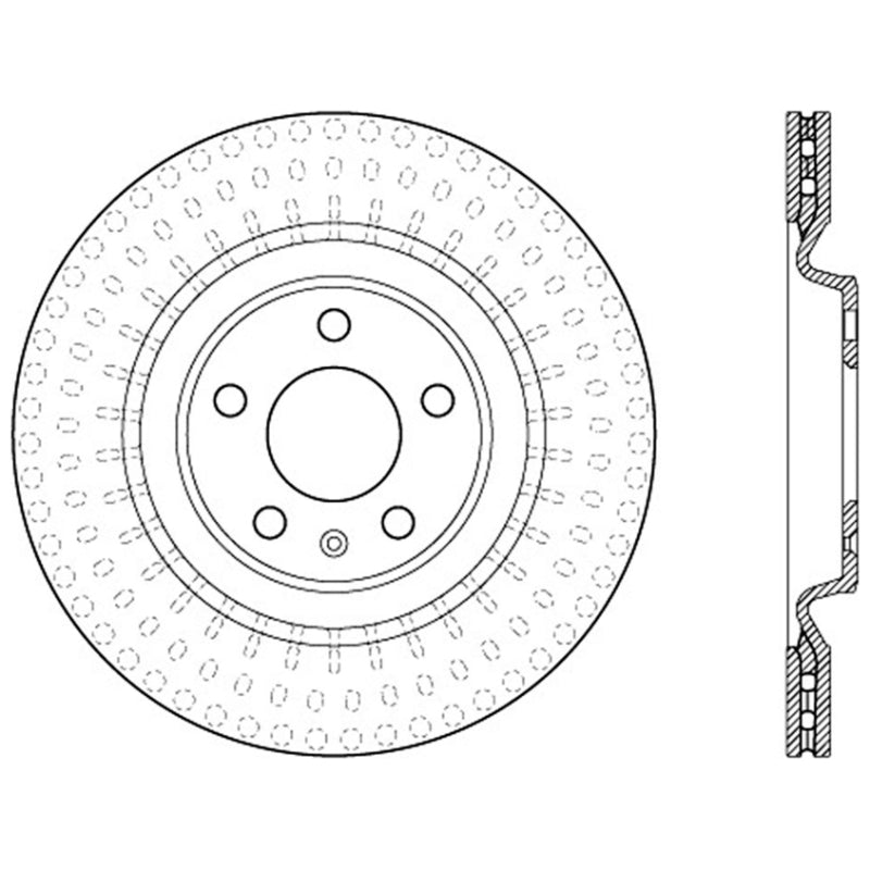 Stoptech 10-19 Audi S4 Premium Rear CryoStop Brake Rotor
