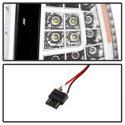 xTune Ford F150 97-03 Crystal Headlights w/ Clear LED Corners Chrome HD-ON-FF15097-LED-SET-C